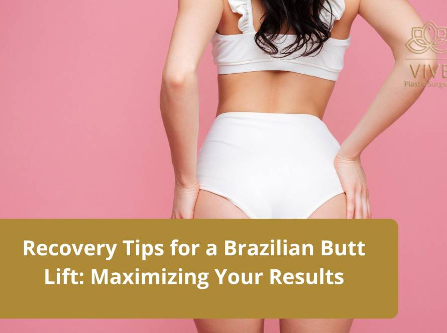 Woman showing her curvy figure after a successful Brazilian Butt Lift at VIVE Plastic Surgery.