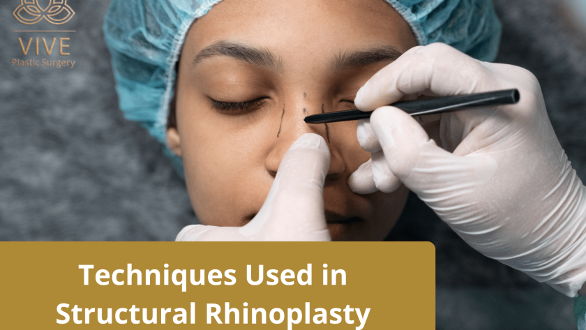 Surgeon marking a patient's nose before structural rhinoplasty at Vive Plastic Surgery, Tijuana.