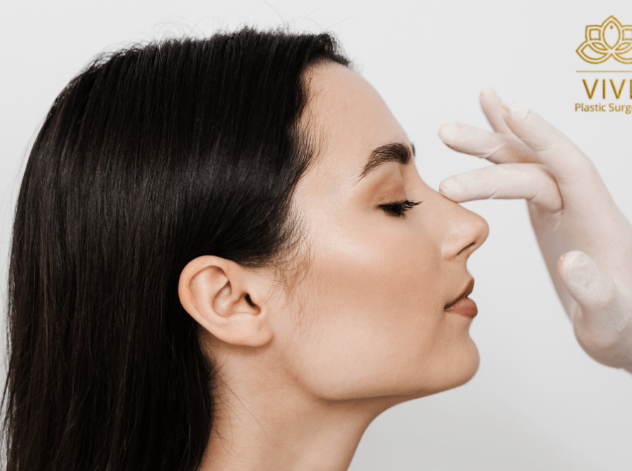 Woman profile consultation for rhinoplasty nose surgery in Tijuana
